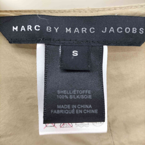 マークバイマークジェイコブス Marc by Marc Jacobs シルク ドローコード ノーカラー ダブルジップ ジャケット レディース import:S
