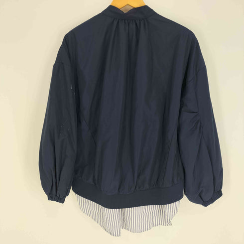 ザラ ZARA Extra Small Blue Water Repellent Bomber Shirt Jacket エクストラスモール ブルー 撥水 ボンバーシャツ ジャケット レディース import:S