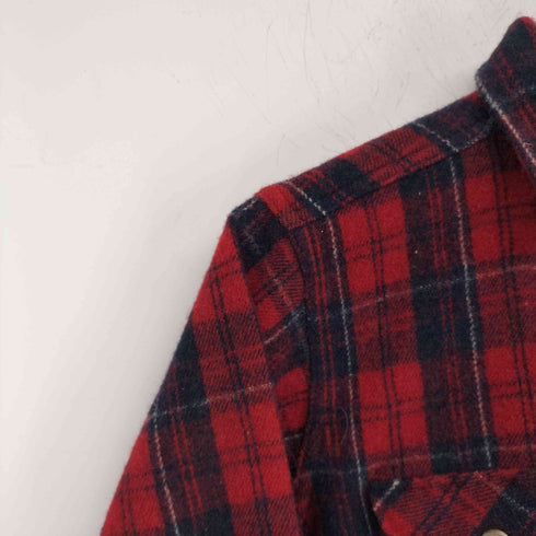ウールリッチ WOOLRICH 60-70s 白タグ 長袖チェックシャツ メンズ