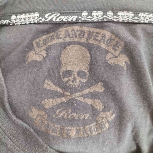 ロエン Roen y2k No War スカルスタッズTシャツ メンズ JPN:44