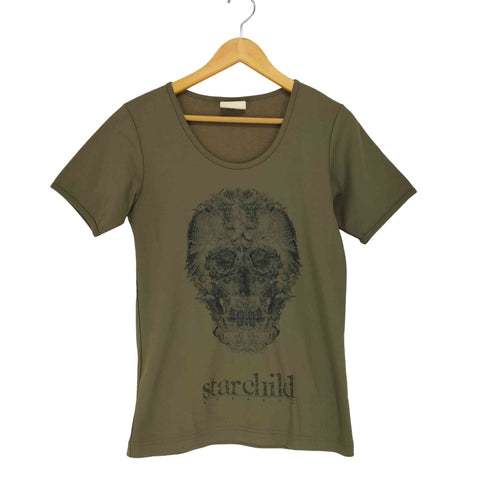 AAY LALU y2k スカル グラフィックプリントTシャツ メンズ JPN:1