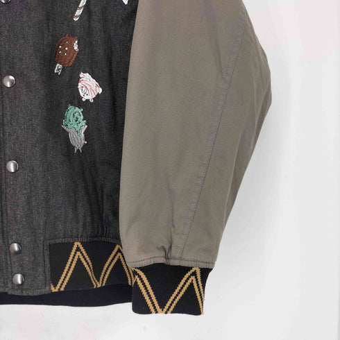 スカラー ScoLar アイスクマ刺繍スタジャン レディース JPN:M