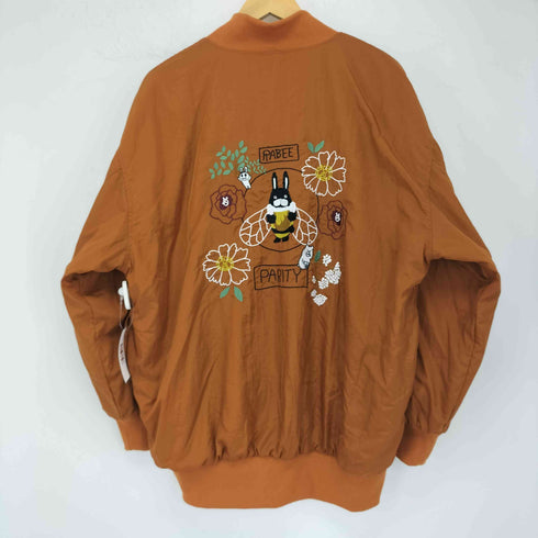 スカラー ScoLar RABEE刺繍MA-1ブルゾン レディース JPN:M