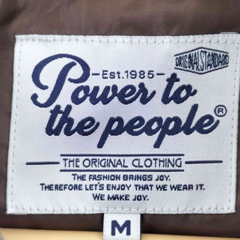 パワートゥザピープル POWER TO THE PEOPLE 龍 刺繍 ツイル ジップ ジャケット メンズ M