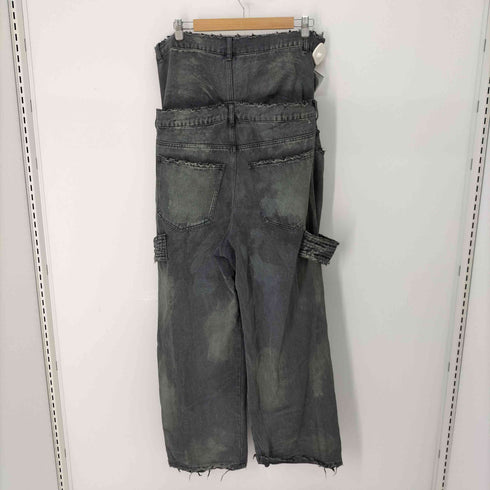 FR(13)NDS ペンキダブルウエストデニムパンツ ダメージ加工 メンズ FREE