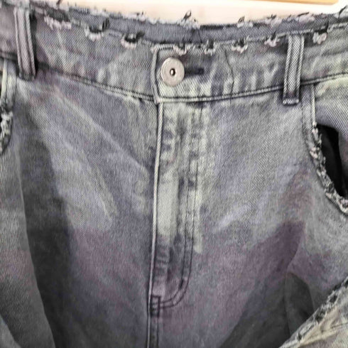 FR(13)NDS ペンキダブルウエストデニムパンツ ダメージ加工 メンズ FREE