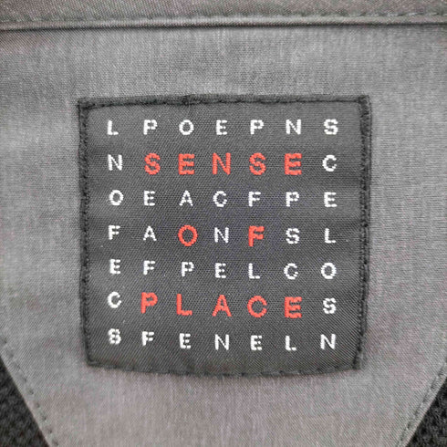 センスオブプレイス SENSE OF PLACE 19SS ノーカラー マルチポケット ジャケット メンズ import:M
