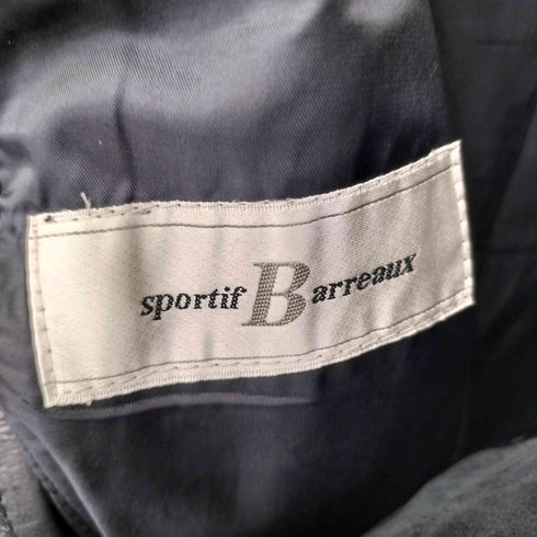sportif Barreaux カウレザー チェスターコート メンズ