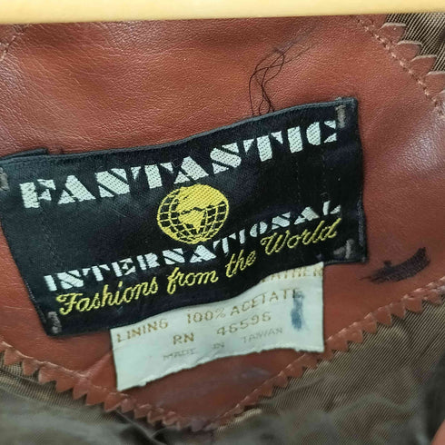 FANTASTIC ISTERSATIOSAL リアルレザー カバーオールジャケット メンズ