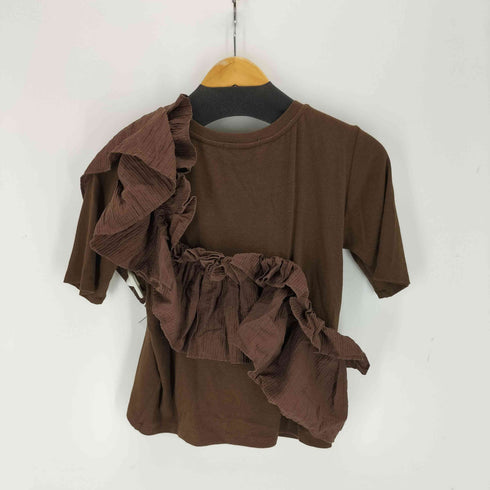 ノーリーズ NOLLEY’S フリル付き3WAYストレッチリブカットソー レディース JPN:38