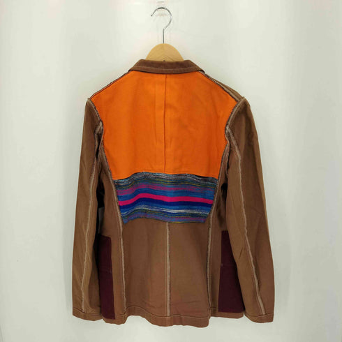 コムデギャルソンシャツ COMME des GARCONS SHIRT フランス製 フリースパッチ 切替 インサイドアウト 3B テーラードジャケット メンズ S