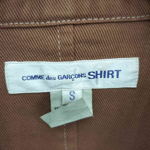 コムデギャルソンシャツ COMME des GARCONS SHIRT フランス製 フリースパッチ 切替 インサイドアウト 3B テーラードジャケット メンズ S