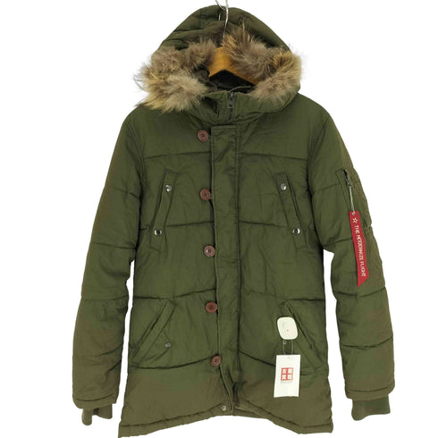 ベイクレスト BAYCREST N-3B型 リアルファー 2WAY ジップアップ ダウンジャケット メンズ import:M