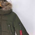 ベイクレスト BAYCREST N-3B型 リアルファー 2WAY ジップアップ ダウンジャケット メンズ import:M