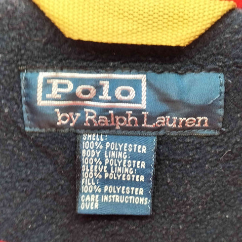 ポロバイラルフローレン Polo by RALPH LAUREN 裏地 キルティング フリース ポニー 刺繍 ジップアップ ブルゾンパッカブル フード メンズ