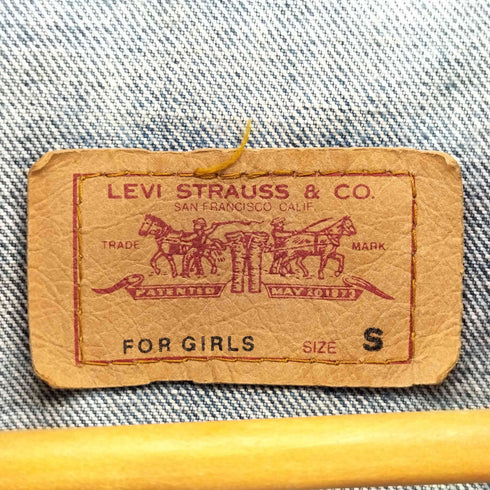 リーバイス Levis 90S EURO FOR GIRLS 70590 ボタン裏736刻印 デニム トラッカー ジャケット ユーロ 97年製 レディース import:S