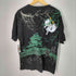 KON JAKU 狐 城 鳥獣戯画 刺繍デザイン クルーネックTシャツ メンズ JPN:XXL