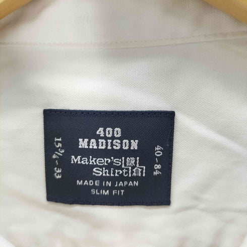 メーカーズシャツカマクラ Makers Shirt 鎌倉 400 MADISON ボタンダウンシャツ メンズ 15 3/4-33