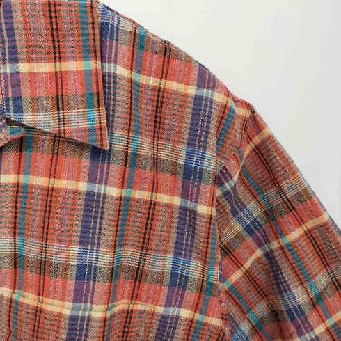 ビッグジョン BIG JOHN S/S 開襟チェックシャツ メンズ FREE