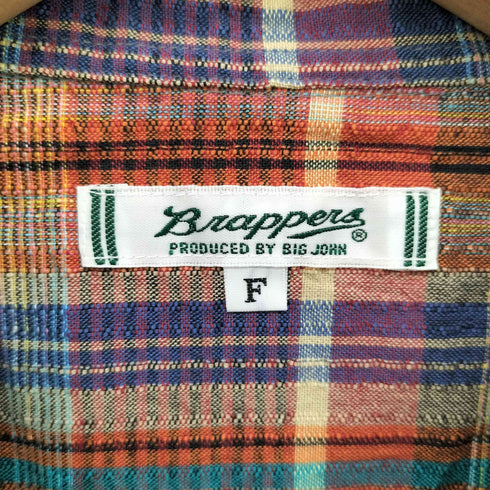 ビッグジョン BIG JOHN S/S 開襟チェックシャツ メンズ FREE