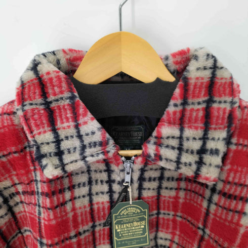 カーニーハウス KEARNEY HOUSE チェック フェイクファージャケット メンズ JPN:M