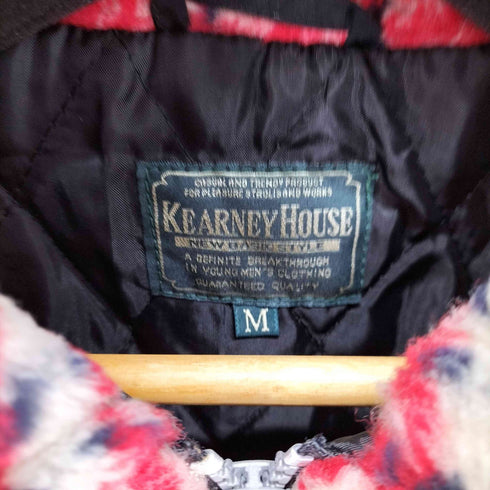 カーニーハウス KEARNEY HOUSE チェック フェイクファージャケット メンズ JPN:M