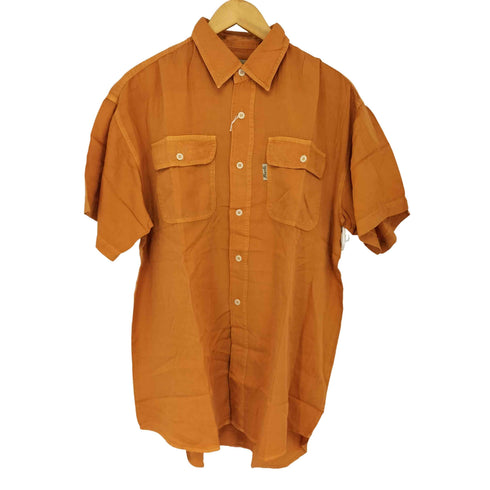 Franks Inter Labell レーヨン100 フラップポケット S/S シャツ メンズ FREE
