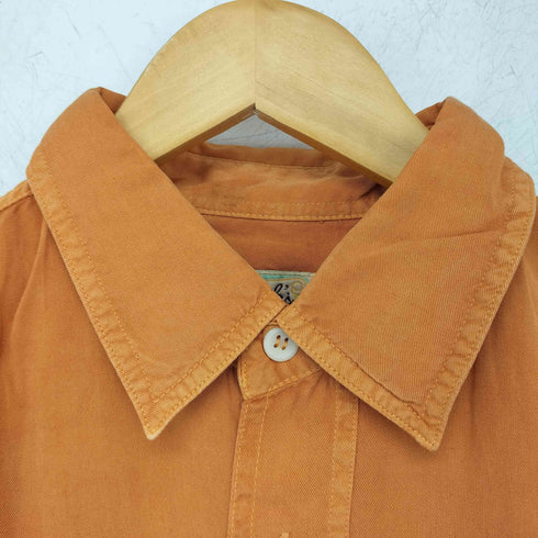 Franks Inter Labell レーヨン100 フラップポケット S/S シャツ メンズ FREE