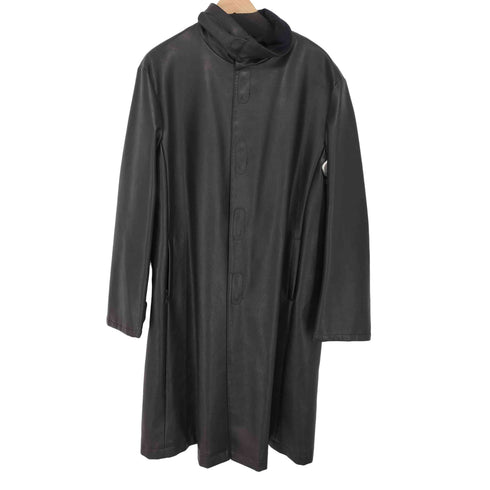 ジョルジオアルマーニ Giorgio Armani 01-02AW fake lether coat メンズ JPN:52