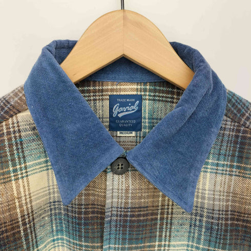 GAVIAL L/S 切替 コットンネルシャツ 片ポケ メンズ JPN:M