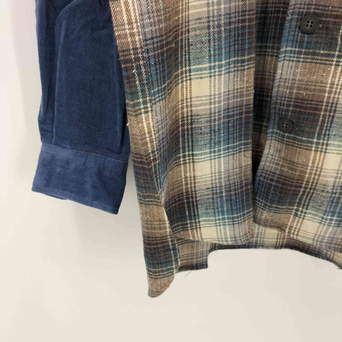GAVIAL L/S 切替 コットンネルシャツ 片ポケ メンズ JPN:M