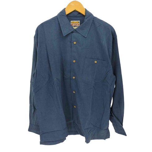 GAVIAL シルク ネップ オープンカラーシャツ メンズ JPN:L