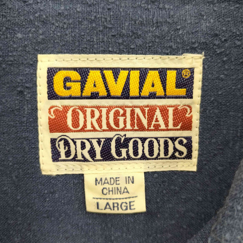 GAVIAL シルク ネップ オープンカラーシャツ メンズ JPN:L