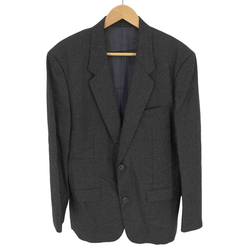 イッセイミヤケメン ISSEY MIYAKE MEN 80S 筆タグ 総裏 肩パッド 2B ウール テーラード ジャケット メンズ JPN:M