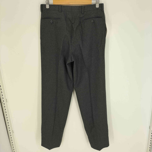 イッセイミヤケメン ISSEY MIYAKE MEN 80S 筆タグ 2タック センタープレス ジップフライ テーパード ウール スラックス メンズ JPN:M