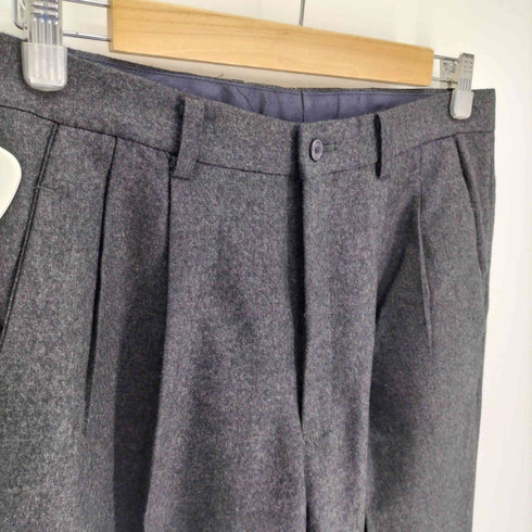イッセイミヤケメン ISSEY MIYAKE MEN 80S 筆タグ 2タック センタープレス ジップフライ テーパード ウール スラックス メンズ JPN:M