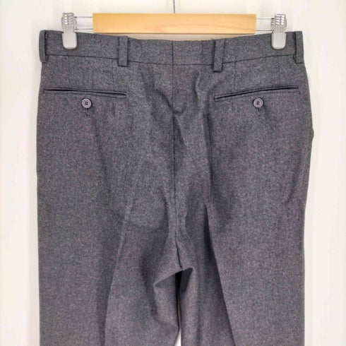イッセイミヤケメン ISSEY MIYAKE MEN 80S 筆タグ 2タック センタープレス ジップフライ テーパード ウール スラックス メンズ JPN:M