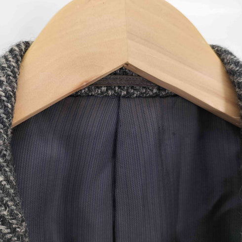 イッセイミヤケメン ISSEY MIYAKE MEN 80S 筆タグ 総裏 肩パッド 2B ヘリンボーン ウール テーラード ジャケット メンズ JPN:L