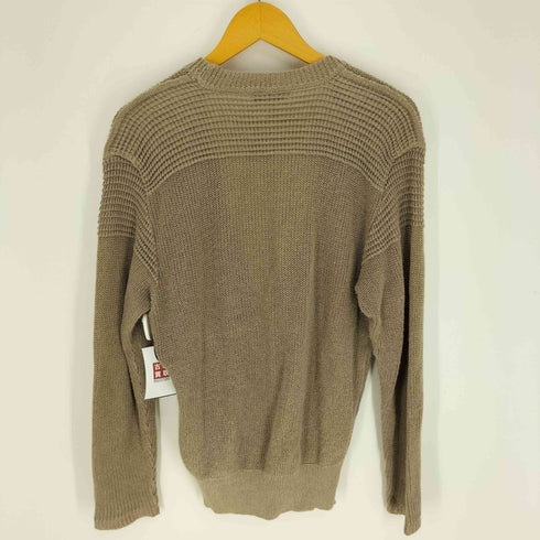 イッセイミヤケメン ISSEY MIYAKE MEN 80S 筆タグ 麻 リネン ローゲージ リブ編み カーディガン メンズ FREE