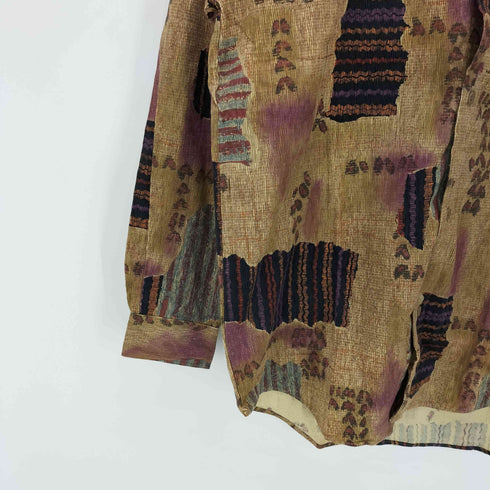 マガー MUGGER 総柄 プリント コーズ L/S レギュラーカラー シャツ メンズ JPN:M