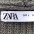ザラ ZARA オーバーサイズ クロップド ニット パーカー 短丈 メンズ import:L