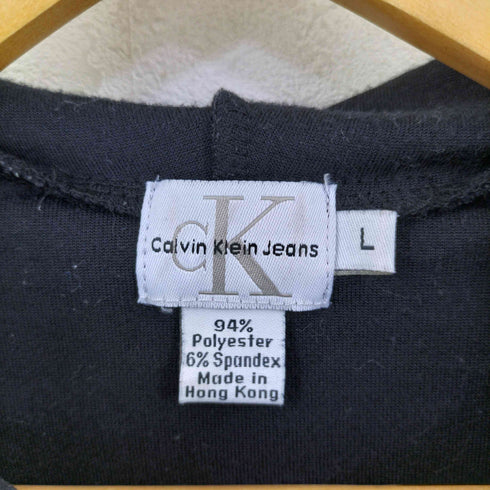 カルバンクラインジーンズ Calvin Klein Jeans ベルベット ジップアップパーカー Y2K レディース import:L