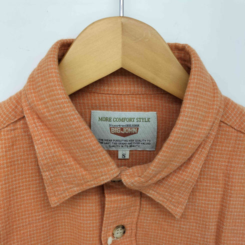 ビッグジョン BIG JOHN L/S フラップポケット コットンシャツ メンズ S