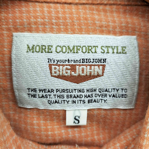 ビッグジョン BIG JOHN L/S フラップポケット コットンシャツ メンズ S