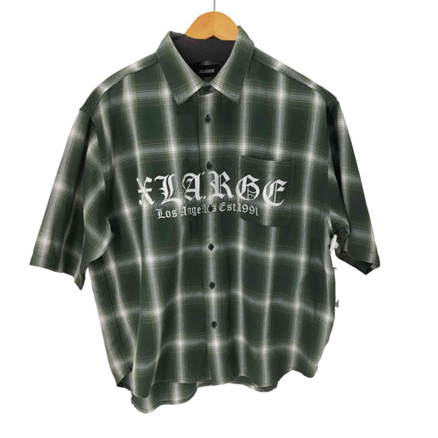 エクストララージ XLARGE OLD ENGLISH S/S PLAID SHIRT メンズ import:L