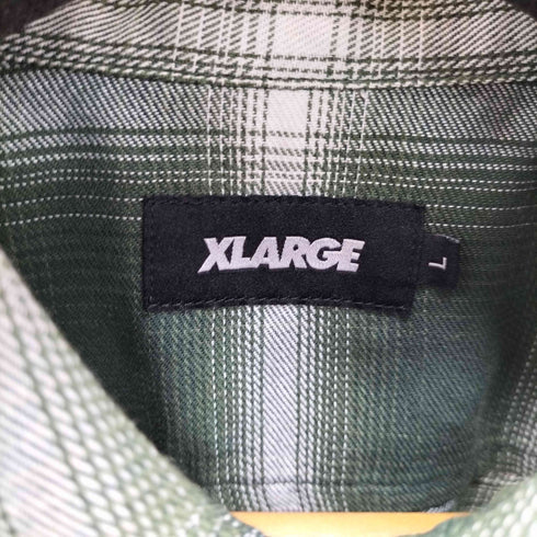 エクストララージ XLARGE OLD ENGLISH S/S PLAID SHIRT メンズ import:L
