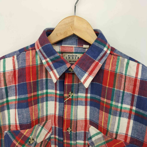 ビッグジョン BIG JOHN L/S フラップポケット ストライプ コットンネルシャツ メンズ JPN:L