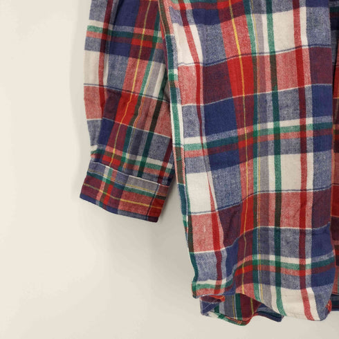 ビッグジョン BIG JOHN L/S フラップポケット ストライプ コットンネルシャツ メンズ JPN:L