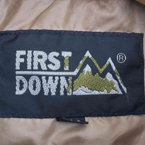 ファーストダウン FIRST DOWN ロゴ刺繍 裏地メッシュ キルティングジャケット メンズ import:M