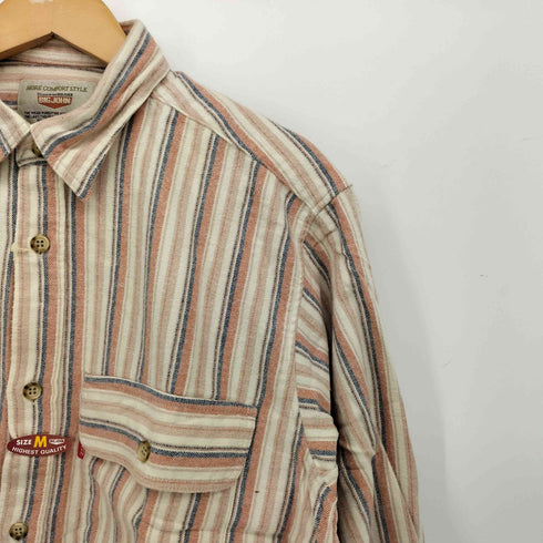 ビッグジョン BIG JOHN L/S フラップポケット コットンシャツ メンズ JPN:M